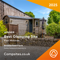 best glamping site East Midlands 2025