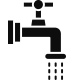 Fresh water point at site entrance/exit