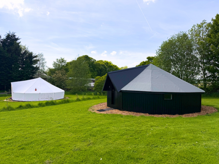 glamping bell tents Peak District
