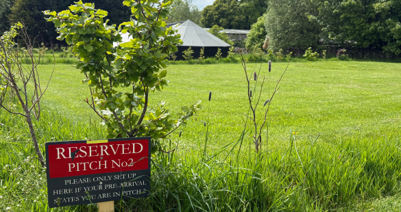 pitches and glamping at Derbyshire campsite